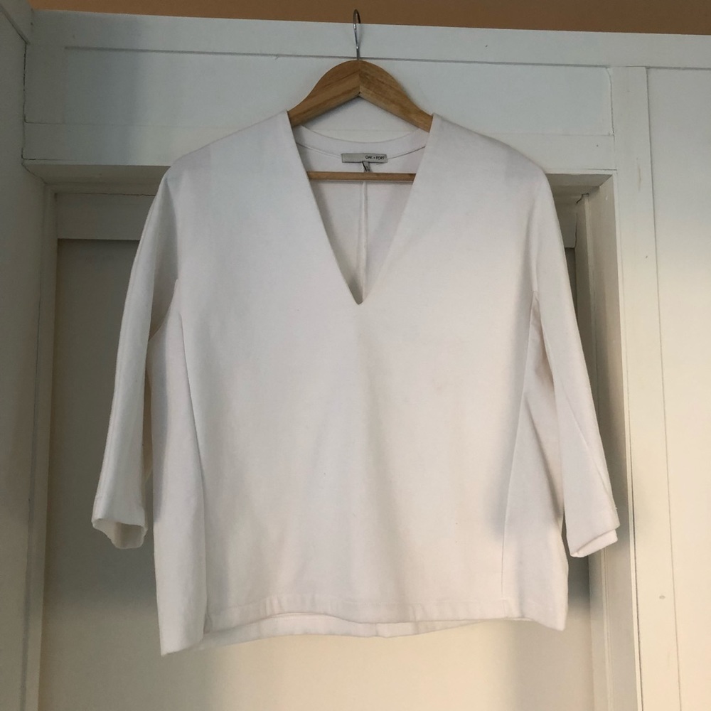 White Structured Top - image 1